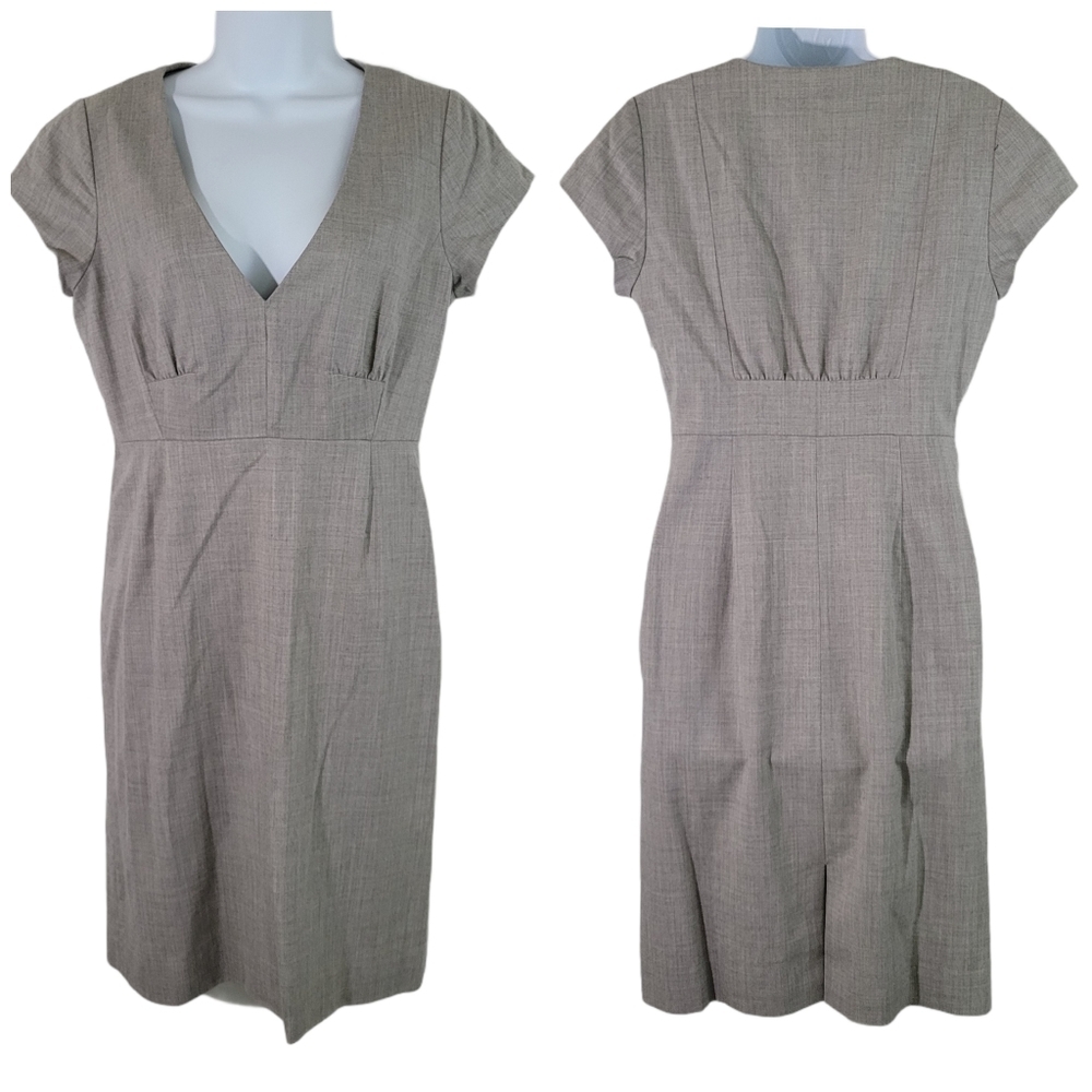 J. Crew Taupe Midi Dress